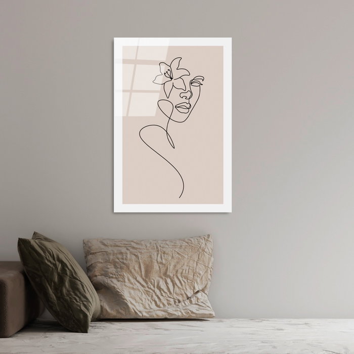 Wallity Cuadro Decorativo de Vidrio Templado Multicolor 30 x 45 cm